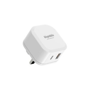 BLUPEBBLE 2 PORT PD GAN FAST CHARGER 65W WHITE BP-PD65GANUK-WH