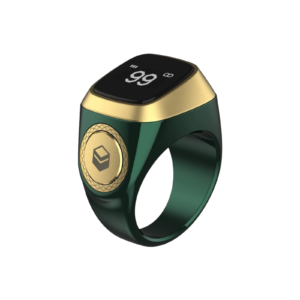 Zikr Ring i Qibla Tasbih Green Ring