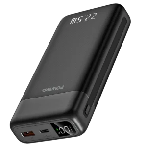 POWERO PLUS ENCORE MAX 20000MAH POWERBANK WITH DIGITAL DISPLAY BLACK PR-PBDPPD20-BK