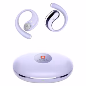 SWISS MILITARY DELTA 7 OPEN EAR HEADPHONE RICH BASS FULL AMBIENCE PURPLE SM-TWS-DELTA7-PPL
