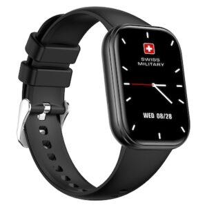 SWISS MILITARY RHINE SMART BAND  BLACK WITH 3 TALK  SM-BAND-RHINE3-BLKF BLKS