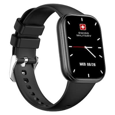 SWISS MILITARY RHINE SMART BAND BLACK WITH 3 TALK SM-BAND-RHINE3-BLKF BLKS