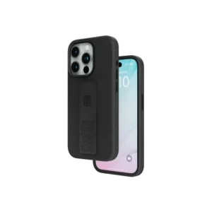 LEVELO MORPHIX IPHONE 15 PRO SILICONE CASE WITH GRIP BLACK