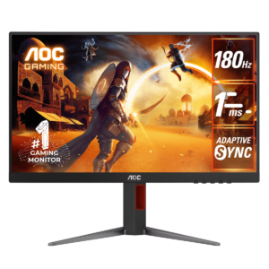 AOC Gaming Monitor 24-Inch FHD 180Hz 1ms HDR10 in Black - Model 24G4