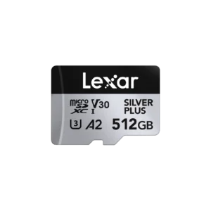 LEXAR PROFESSIONAL SILVER PLUS MICROSDXC UHS-I CARDS 205MB/S-512GB LMSSIPL512G-BNANG