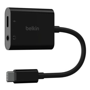 BELKIN 3.5MM AUDIO/USB-C CHARGE ADAPTER 60W NPA004BTBK