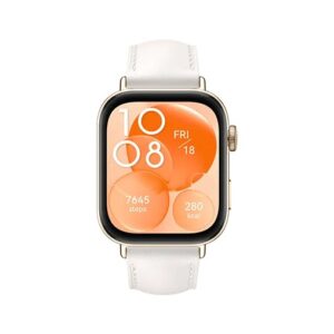 HUAWEI WATCH FIT 3 NFC EDITION WHITE WITH WHITE LEATHER STRAP SLO-B19