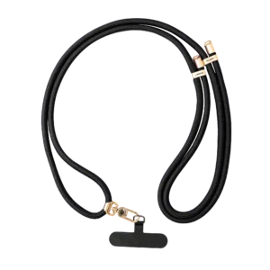 YOUNGKIT CROSSBODY LANYARD WITH STRAP CARD 7.0 MM BLACK YQ002