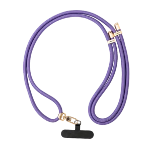 Stay hands-free and organized with the YOUNGKIT Crossbody Lanyard with Strap & Card in bold Purple (YQ001)