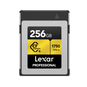 LEXAR 256GBGB PROFESSIONAL CFEXPRESSâ„¢ TYPE B CARD GOLD SERIES UP TO 1500MB/S LCXEXPR256GB-RNENG