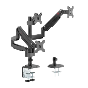 GameOn Triple Monitor Arm Stand and Mount (GO-5367) - Adjustable and Sturdy Multi-Screen Setup