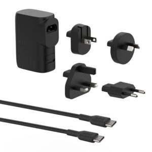 BELKIN BOOST CHARGE HYBRID WALL CHARGER 25W + POWER BANK 5K + TRAVEL ADAPTER KIT AND USB CTO USB C CALBE BPZ003BT1MBK-B6