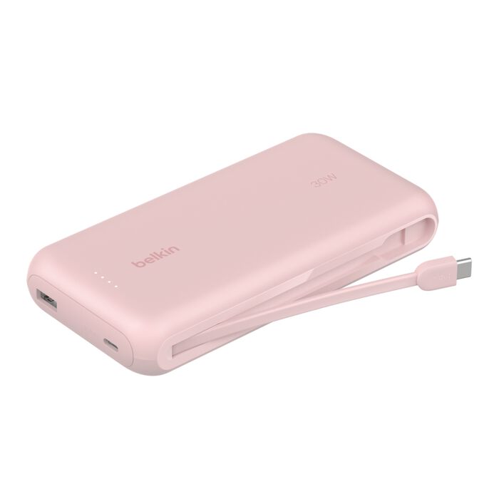 Stay powered all day with the BELKIN BOOST CHARGE Power Bank 20K in elegant pink