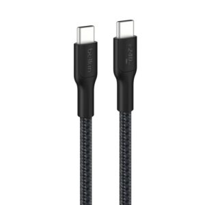 BELKIN BOOST CHARGE PRO USB C TO USB C BRAIDED CABLE 240W 3M BLACK CAB025HQ3MBK
