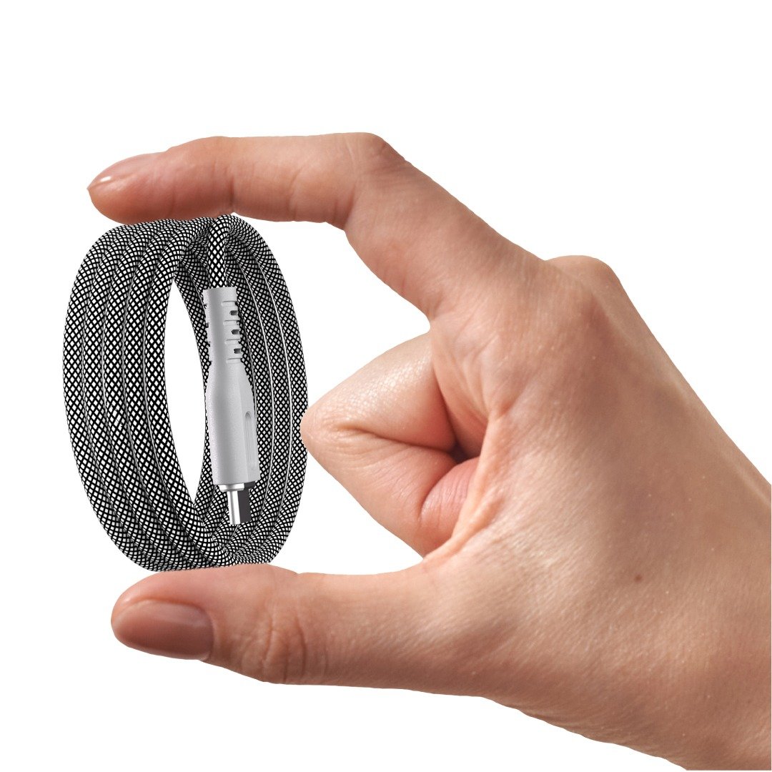 BluPebble PowerFlow Magnetic USB-C to USB-C Cable 3.3ft 60W 1-Meter Grey (BP-PFUSBC1M-GY) - Image 6