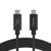 Power up your devices with confidence using the BELKIN CONNECT USB-C to USB-C 240W USB4 Cable 2M in Black (Model: INZ004BT2MBK).