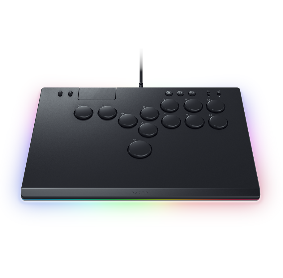 Unleash your full potential in competitive gaming with the RAZER Kitsune All-Button Optical Arcade Controller