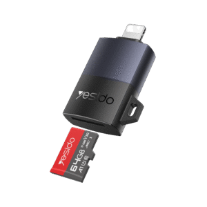 Upgrade your mobile workflow with the YESIDO GS38 Card Reader in sleek black