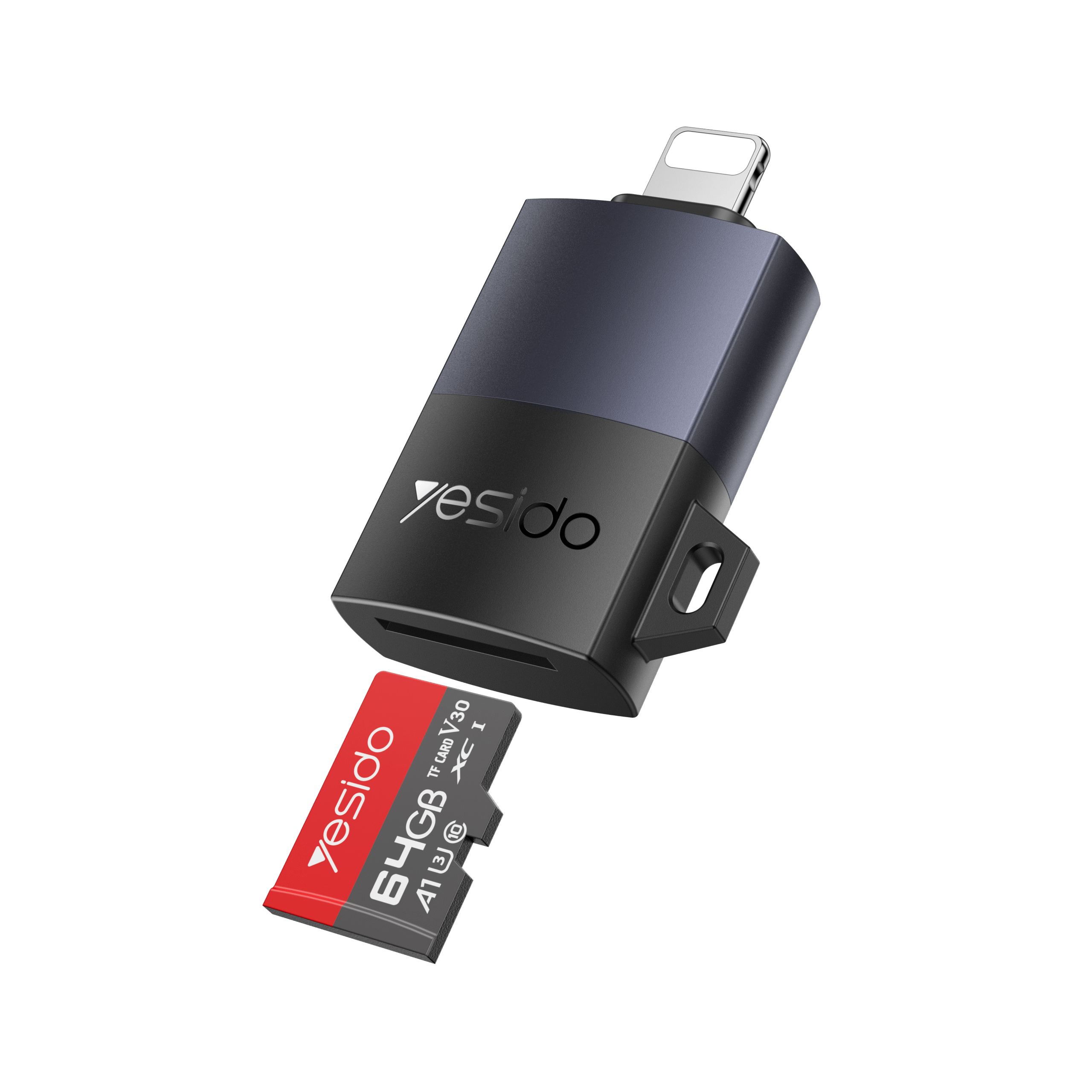 Upgrade your mobile workflow with the YESIDO GS38 Card Reader in sleek black