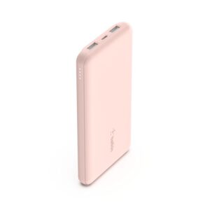 Power meets style with the Belkin Boost Charge Power Bank 10K in stunning Rose Gold.