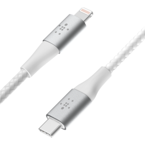 BELKIN BOOST↑CHARGE Braided USB-C to Lightning Cable 2M White (CAA004BT2MWH)