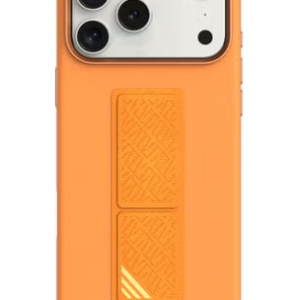 LEVELO IPHONE 17 PRO MORPHIX SILICONE CASE WOTH LEATHER GRIP ORANGE LVLMRPS17PORG