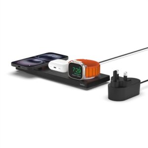BELKIN BOOST CHARGE PRO 3 IN 1 WIRELESS CHARGING PAD WITH MAGSAFE BLACK WIZ016MYBK