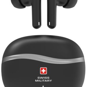 SWISS MILITARY VICTOR 4 ACTIVE NC ENC WIRELESS EARBUDS BLACK SM-VICTOR-4ANC-ENC-BLK