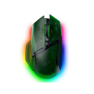 Unleash peak performance with the Razer Basilisk V3 Pro Ergonomic Wireless Gaming Mouse in Phantom Green Edition.