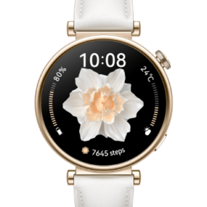 Huawei GT4 41mm with White Leather Strap ARA-B19
