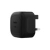 Power up your devices quickly and sustainably with the BELKIN BOOSTCHARGE Compact 45W USB-C Wall Charger in sleek black.