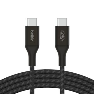 BELKIN BOOST CHARGE USB C TO USB C 240W CABLE 2M BLACK CAB015BT2MBK