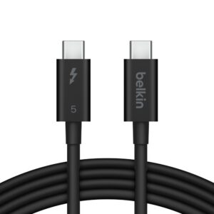 BELKIN CONNECT THUNDERBOLT 5 CABLE 120GBPS 240W 3.3FT BLACK INZ005HQ1MBK