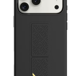LEVELO IPHONE 17 PRO MAX MORPHIX SILICONE CASE WOTH LEATHER GRIP BLACK LVLMRPS17PMBK