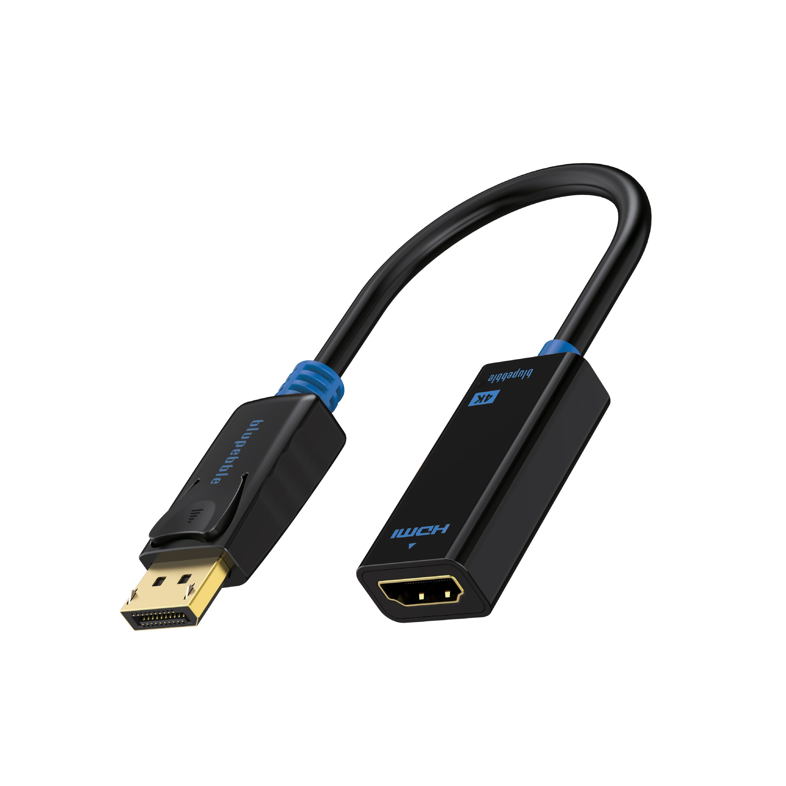 The BLUPEBBLE 4K DP Male to HDMI Female Adapter is a reliable and efficient solution to connect your DisplayPort-enabled devices to HDMI displays.