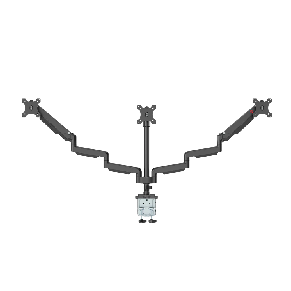 GameOn Triple Monitor Arm Stand and Mount (GO-5367) - Adjustable and Sturdy Multi-Screen Setup - Image 2