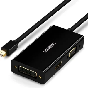 UGREEN MINI DISPLAY PORT TO HDMI/VGA/DVI CONVERTER BLACK 20418