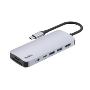 BELKIN USB C 7 IN 1 MULTIPORT ADAPTER UPTO 100W AVC009BTSGY