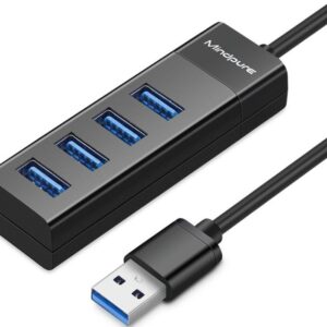 MINDPURE USB 3.0 4 PORT HUB BLACK 1M LX10614