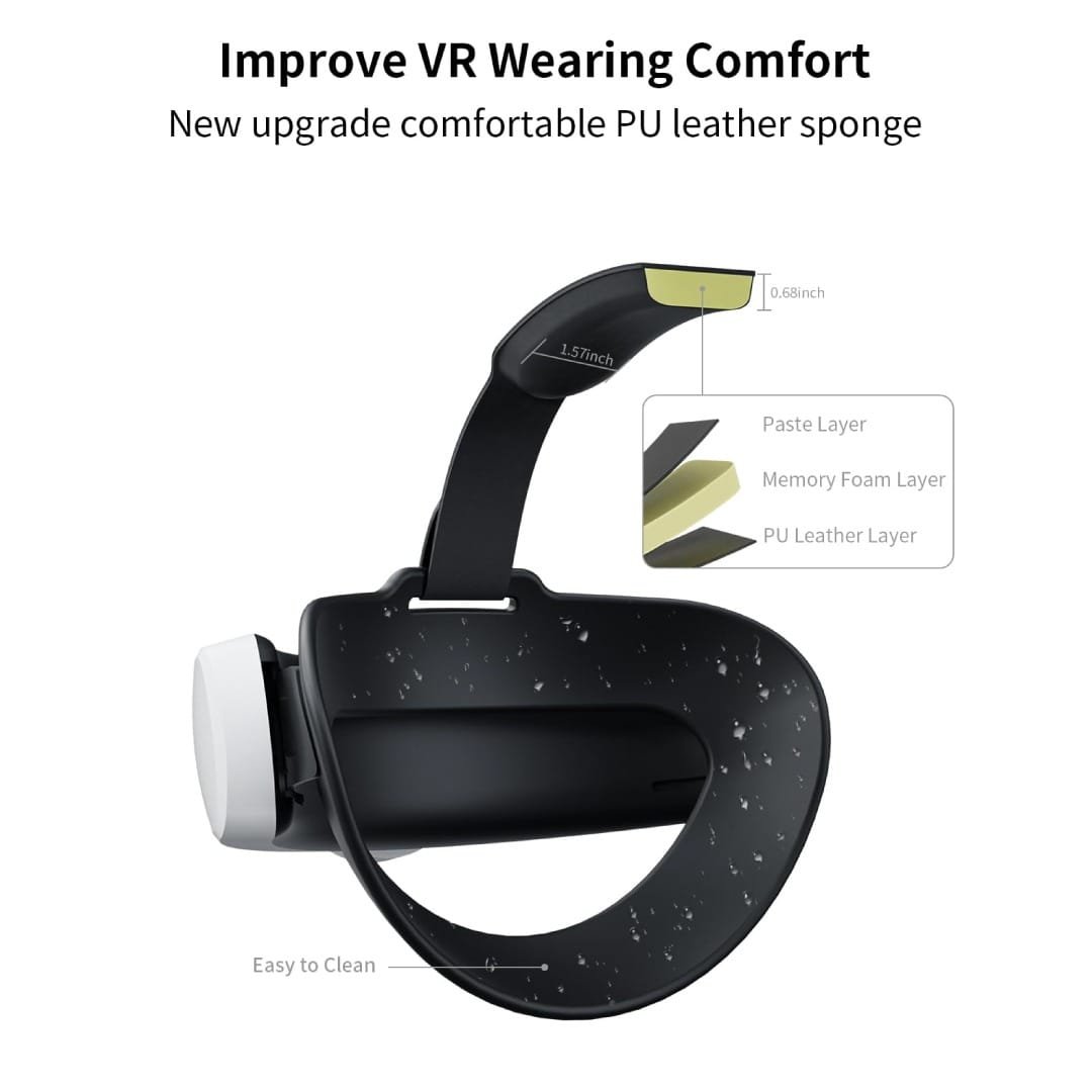 BLUPEBBLE ELITE ADJUSTABLE HEAD STRAP Q3 FOR META QUEST 3 WHITE BP-VRQ3HSTRAP-WH - Image 7