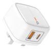 Discover the ultimate blend of efficiency and elegance with the PowerO Plus British PD + QC 20 W Wall Charger (PR‑TCP20UK‑WH).