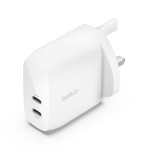 BELKIN DUAL USB-C BOOST WALL CHARGEGER 60W WCB010MYWH