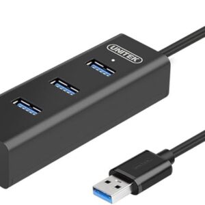 UNITEK USB 3.0 4 PORTS POWERED HUB BLACK Y-3089 - Gadgets