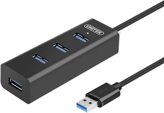 UNITEK USB 3.0 4 PORTS POWERED HUB BLACK Y-3089 - Gadgets