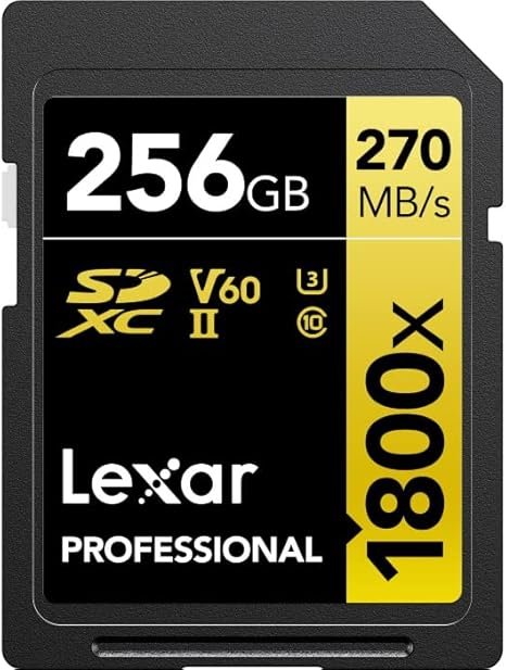 Lexar Professional 1800x SDXC™ UHS-II Card 256GB