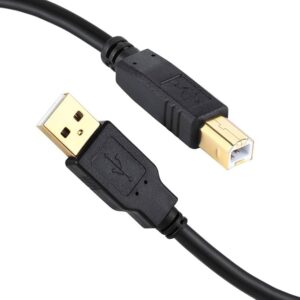 MINDPURE USB CABLE 2.0 AMBM GOLD PLATED HEAD BLACK 5M LX10123