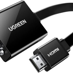 UGREEN HDMI TO VGA CONVERTER WITH AUDIO 25CM BLACK 40248