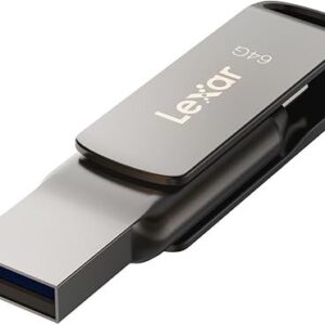 LEXAR JUMPDRIVE DUAL DRIVE USB C 64GB SPEED UP TO 130 MB/S FLASH DRIVE D400 LJDD400064G-BNQNG