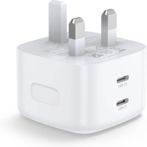 UGREEN 65W 2 PORT GANX DUAL USB C PD FAST CHARGER WHITE 60623