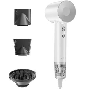 LAIFEN SWIFT SPECIAL HAIR DRYER WITH SMOOTH DIFFUSER CONCENTRATOR NOZZLE WHITE LF03-WHG-UK